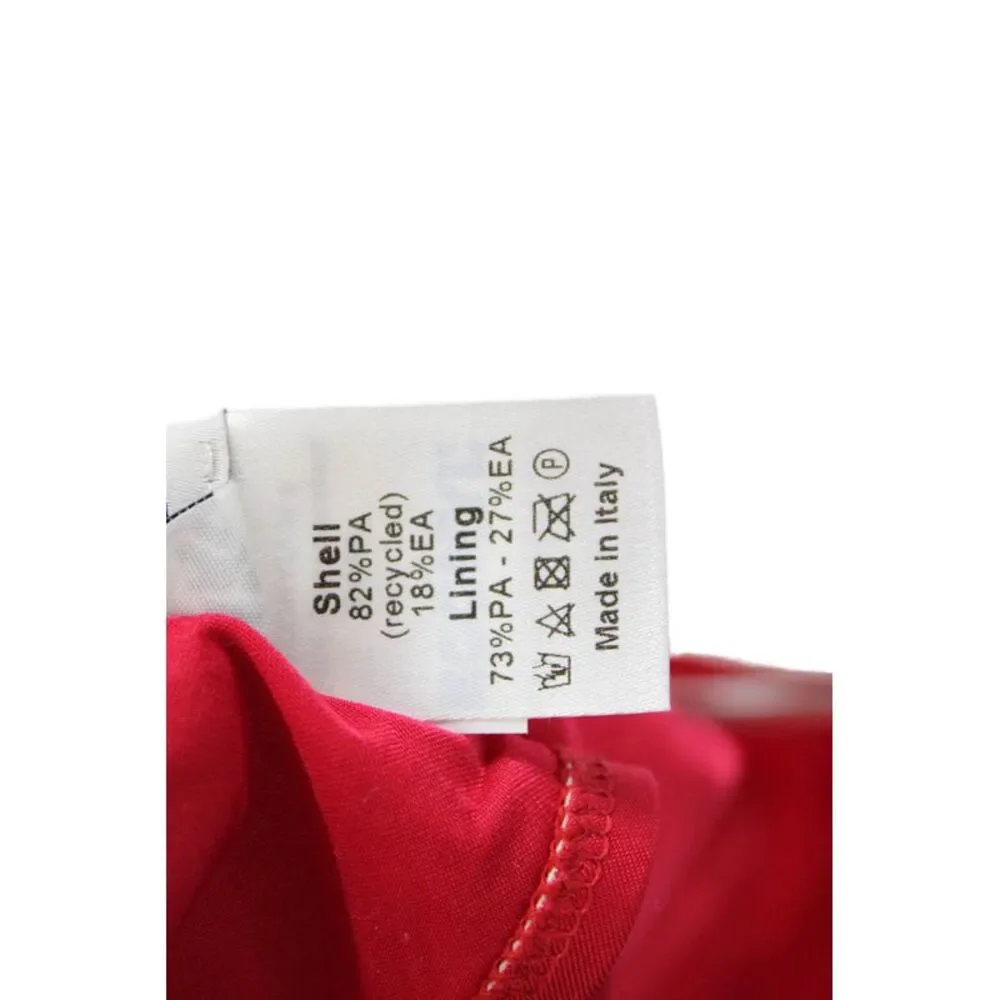 Fisch Womens Shimmery Cheeky Swimwear Bottoms Red Size XS